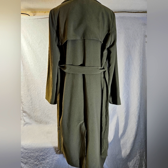 Molly Green Olive Green Trench Coat - Picture 8 of 16